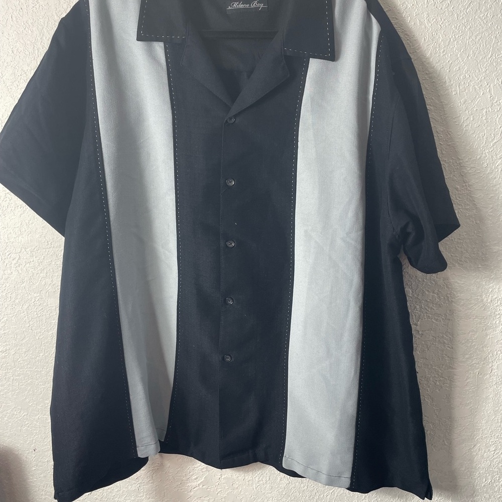 Milano Bay Mens Bowling Style Shirt Sz XL